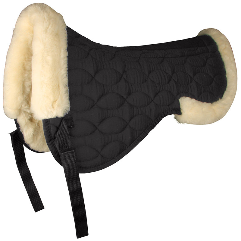 HALF SADDLE PAD WITH SYNTHETIC LAMBSKIN -