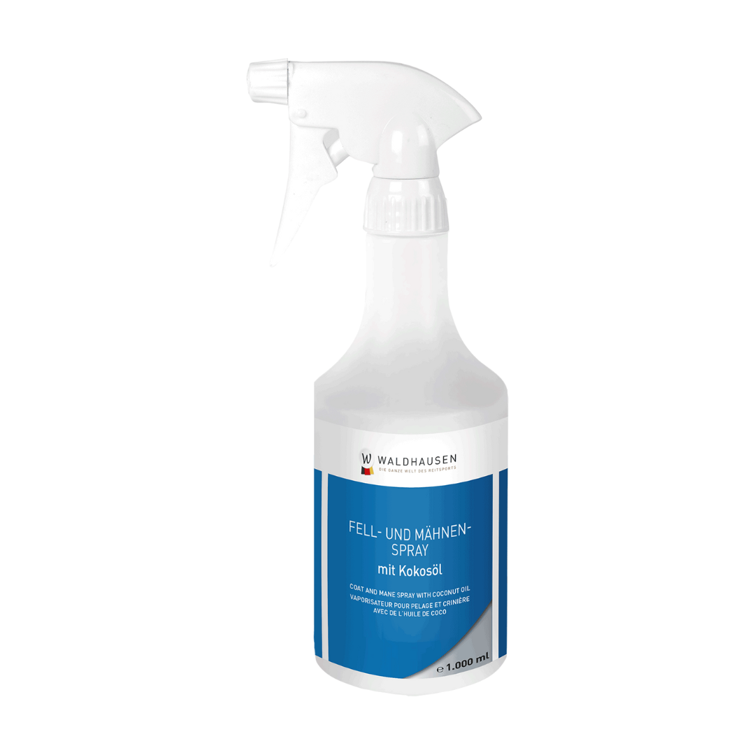 Espray para Pelaje y Crin con Aceite de Coco Coat & Mane 1l Waldhausen