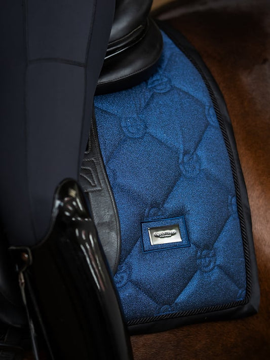 Elegant Polar Night Glimmer Dressage Saddle Pad: Quick Dry, Moisture-Wicking Comfort