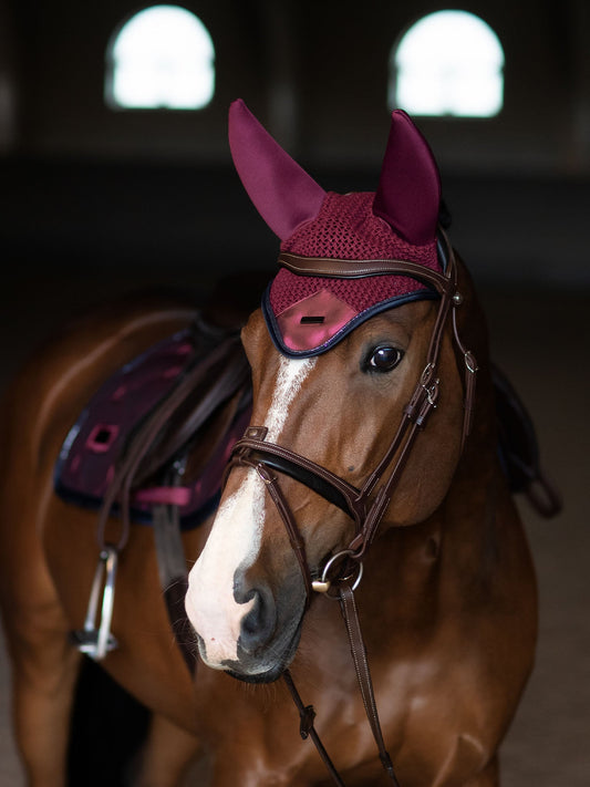 Luxe Twill Soundless Ear Bonnet: Noise Reduction, Comfort, Style for Horses