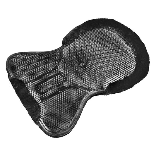 ALMOHADILLA DE GEL CON PELO SINTÉTICO - NEGRO