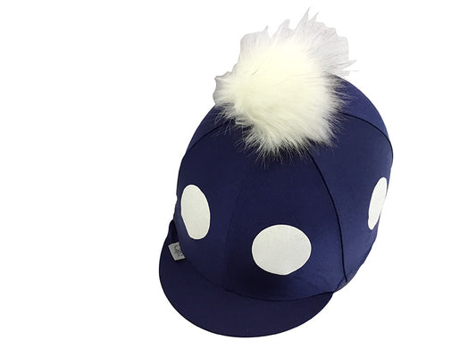 FUNDA PARA GORRO DE LYCRA CON POM POM GLITTER