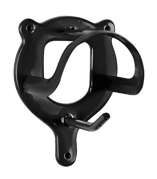 METAL BRIDLE RACK - BLACK