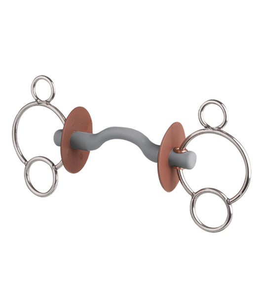 Beris 3 Ring Tongue Port Snaffle  Soft
