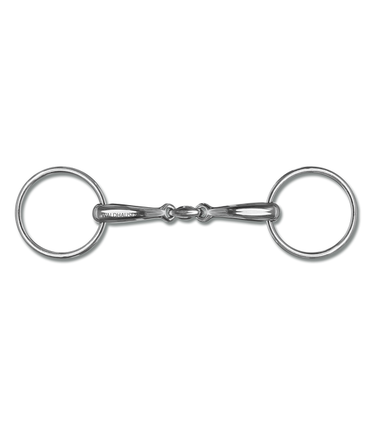 Anatomical water snaffle bit, double-jointed