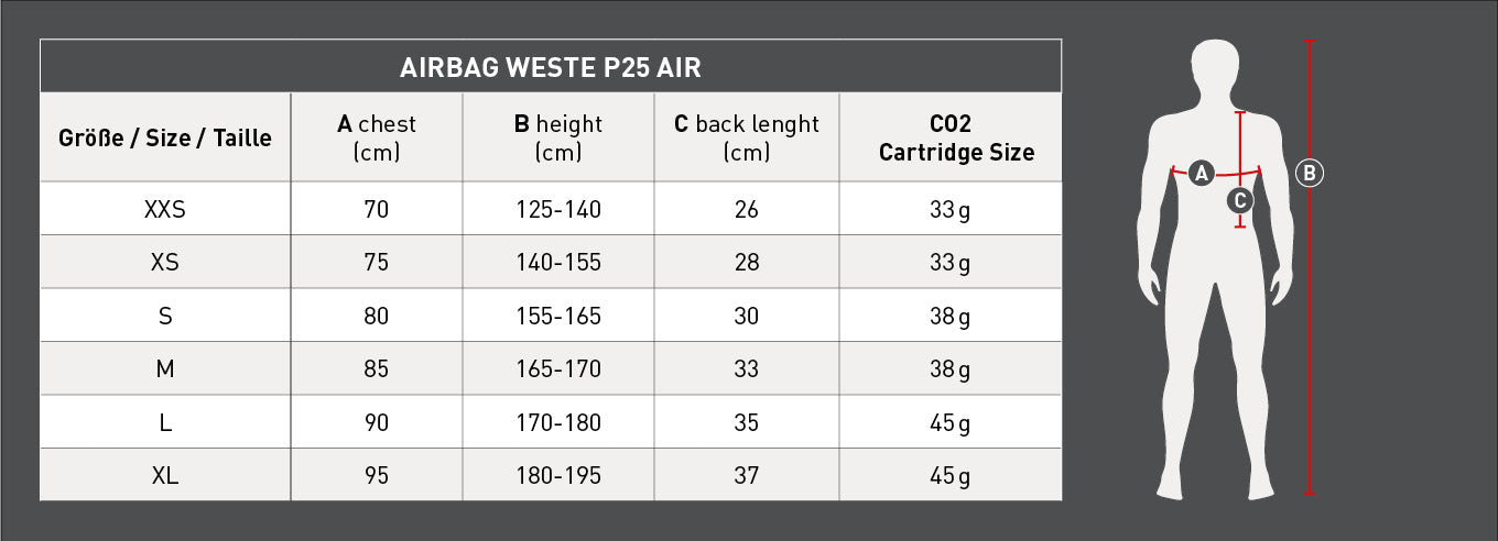 SWING airbag vest P25 AIR