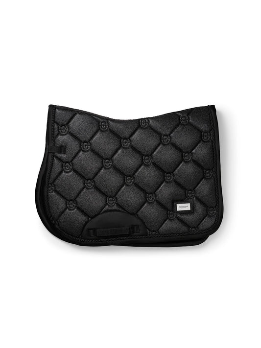 Equestrian Stockholm All Black Glimmer Jumping Saddle Pad | Quick Dry Comfort