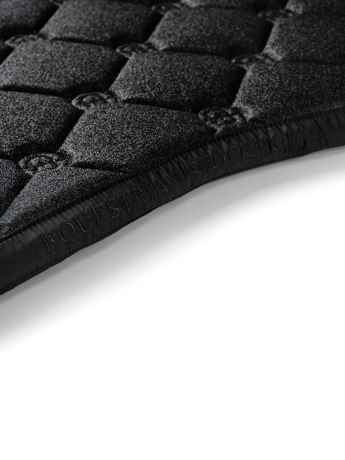 Equestrian Stockholm All Black Glimmer Jumping Saddle Pad | Quick Dry Comfort