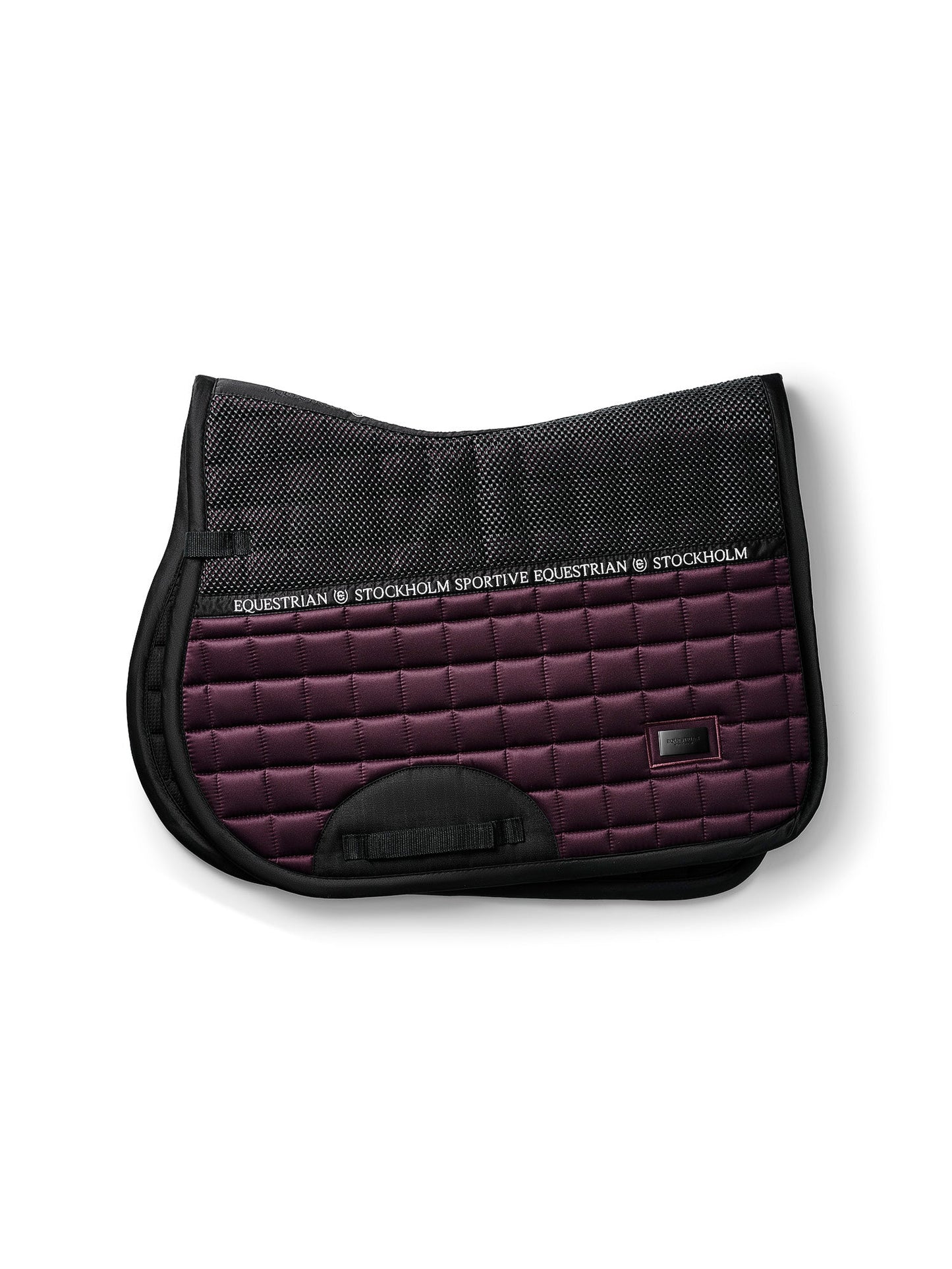 Equestrian Stockholm Black Raven Performance Jump Saddle Pad Bamboo Grip