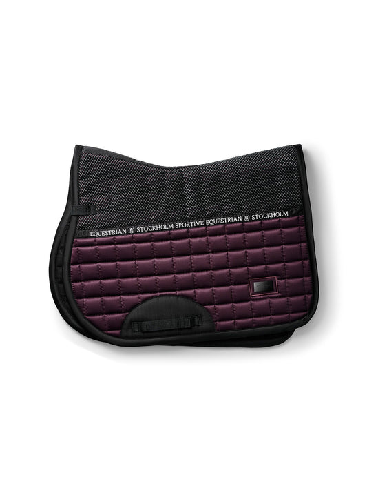 Equestrian Stockholm Black Raven Performance Jump Saddle Pad Bamboo Grip