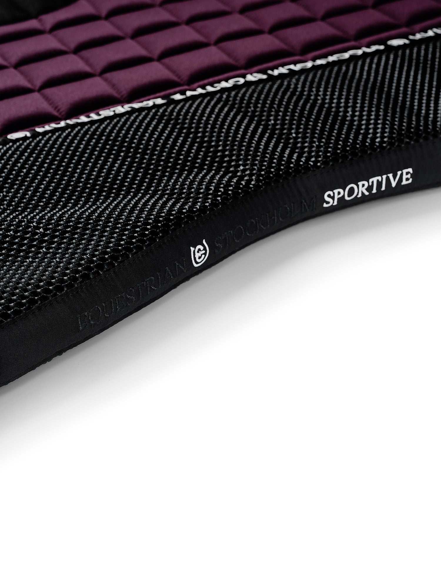 Equestrian Stockholm Black Raven Performance Jump Saddle Pad Bamboo Grip