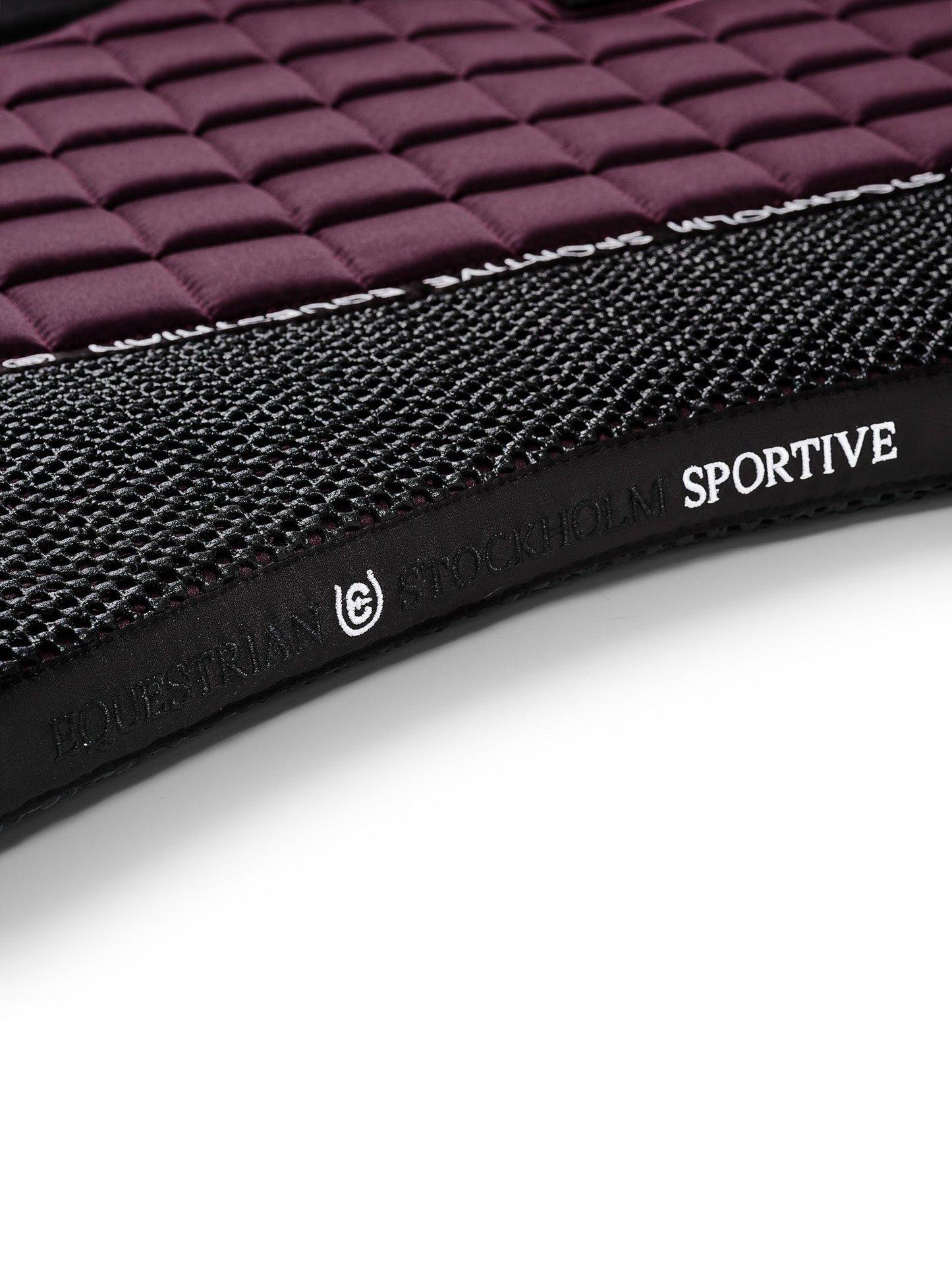 Elegant Black Raven Performance Dressage Saddle Pad with Anti-Slip Grip Mesh