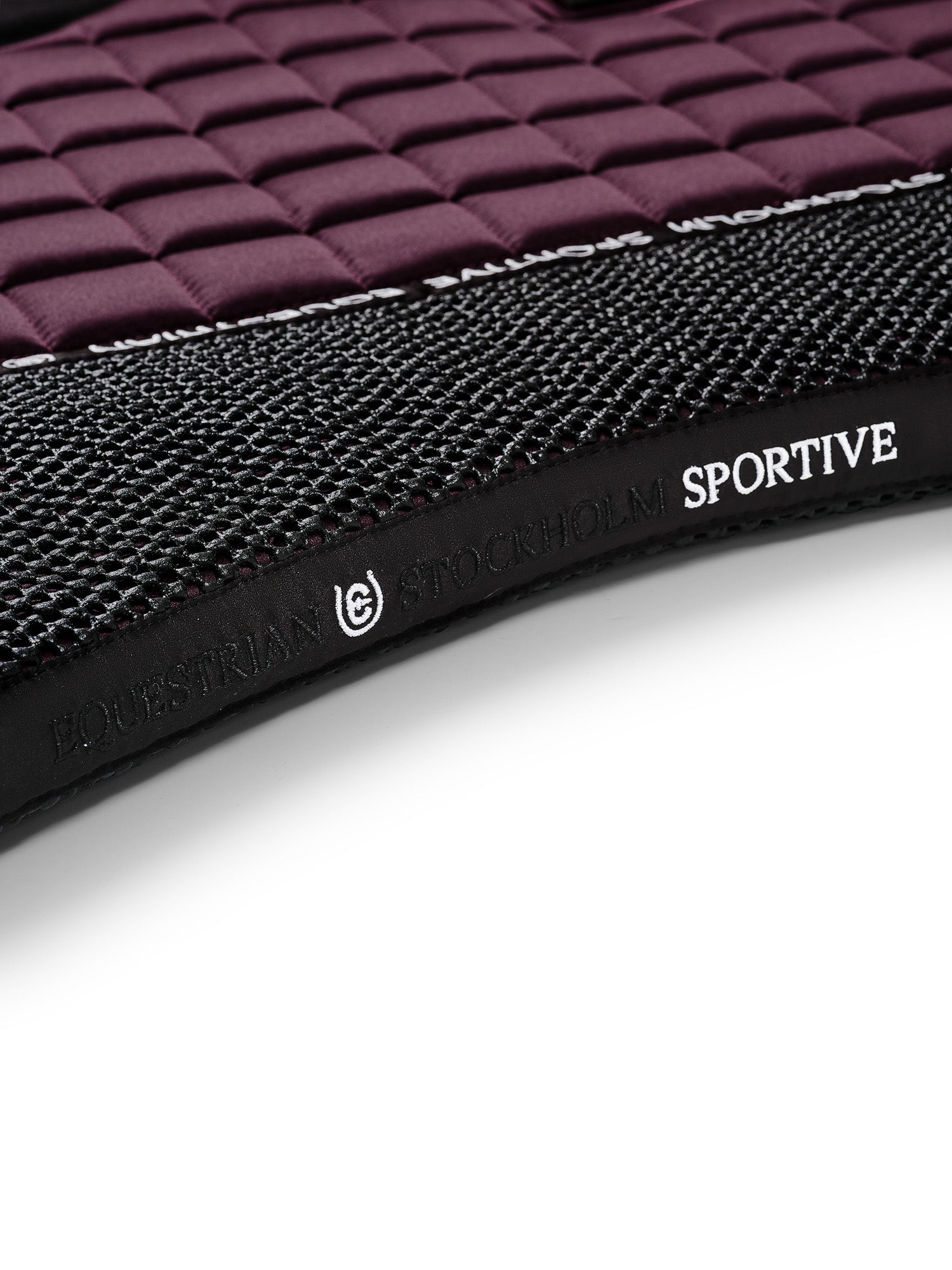 Elegant Black Raven Performance Dressage Saddle Pad with Anti-Slip Grip Mesh