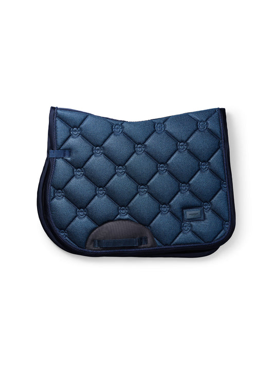 Blue Meadow Glimmer Equestrian Jump Saddle Pad: Quick-Dry, Moisture-Wicking, Stylish Design