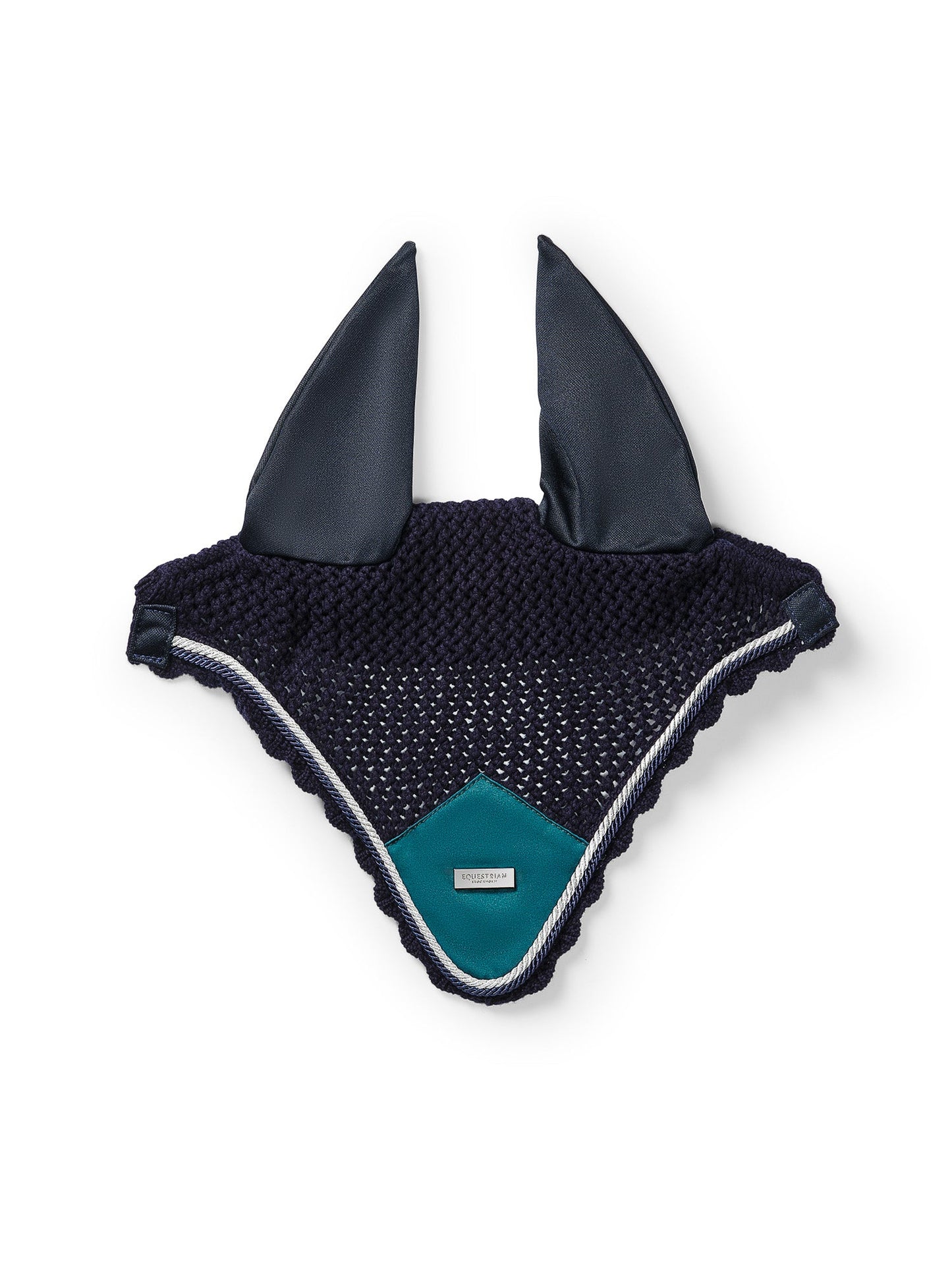 Luxurious Emerald Ear Bonnet for Horses: Noise Reduction & Insect Protection