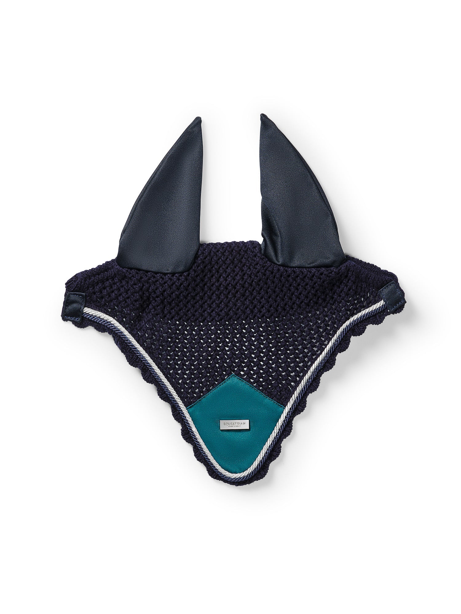 Luxurious Emerald Ear Bonnet for Horses: Noise Reduction & Insect Protection