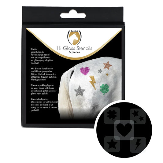 Excellent Horse Hi Gloss Stencils 5 pieces