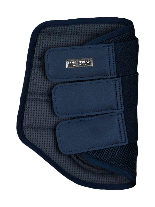 Equestrian Stockholm Breathable Mesh Brushing Boots for Horses - Midnight Blue Protection