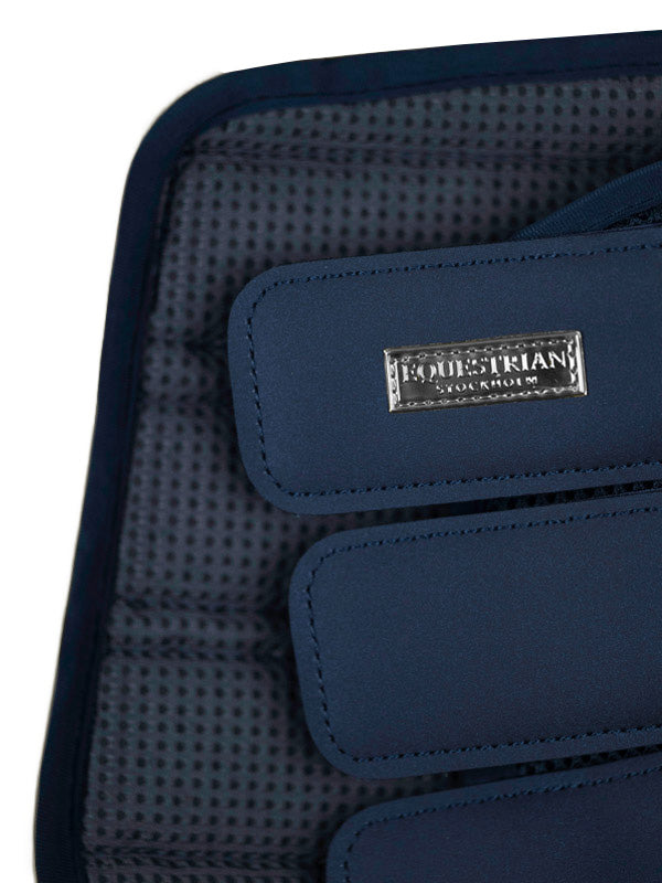Equestrian Stockholm Breathable Mesh Brushing Boots for Horses - Midnight Blue Protection