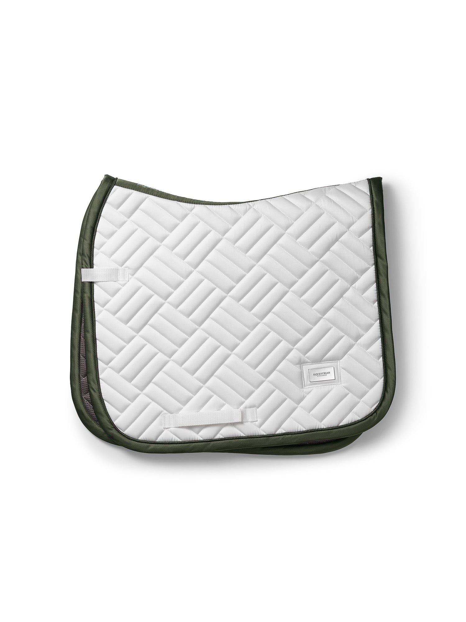 Equestrian Stockholm Modern Dressage Saddle Pad White Striking Valley Bamboo