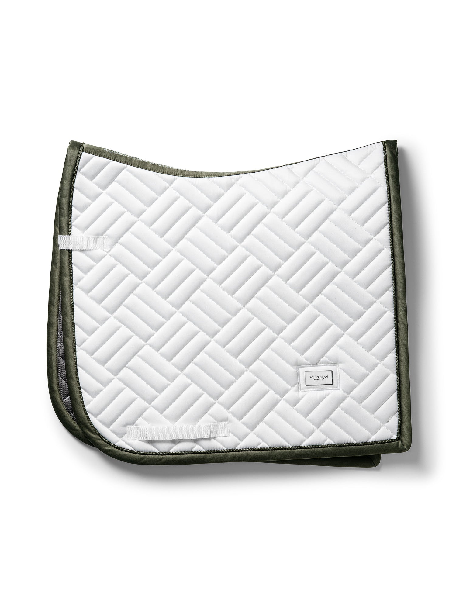 Equestrian Stockholm Modern Dressage Saddle Pad White Striking Valley Bamboo