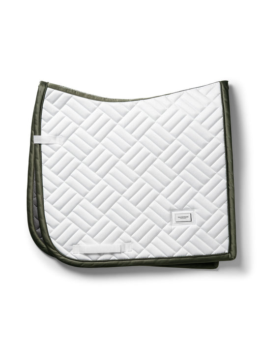 Equestrian Stockholm Modern Dressage Saddle Pad White Striking Valley Bamboo