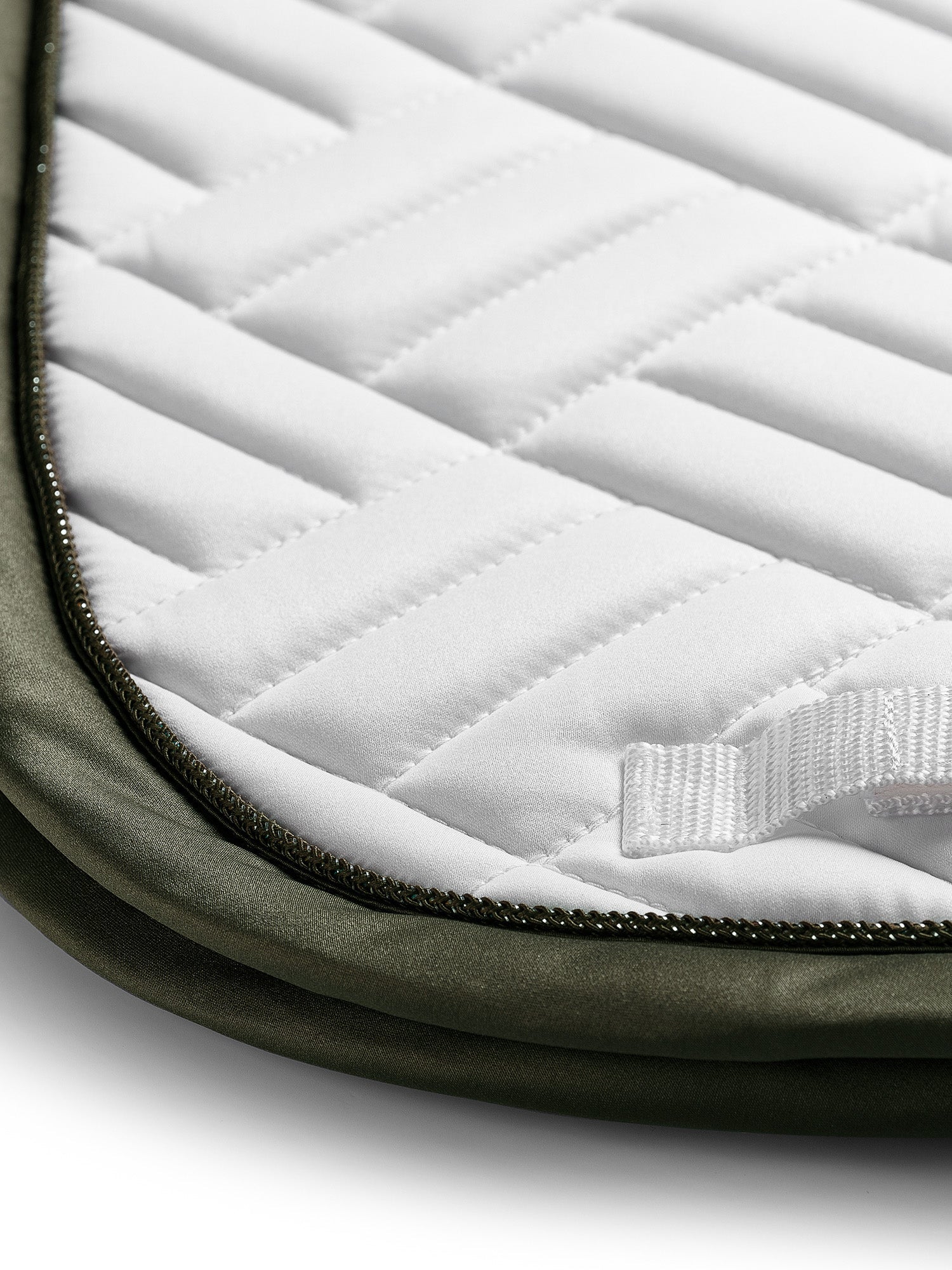 Equestrian Stockholm Modern Dressage Saddle Pad White Striking Valley Bamboo