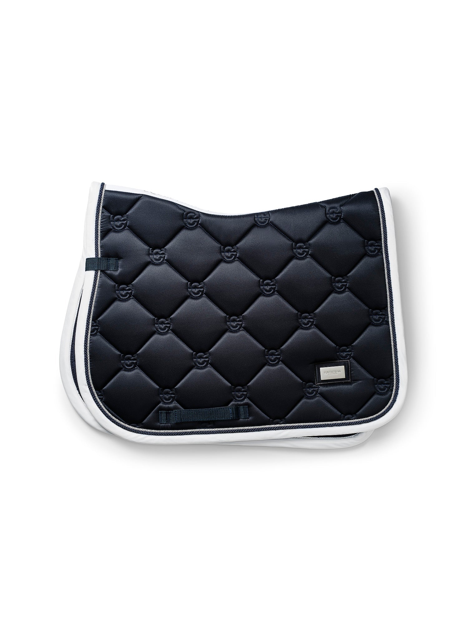 Equestrian Stockholm Midnight White Edge Jump Saddle Pad – Quick Dry Performance