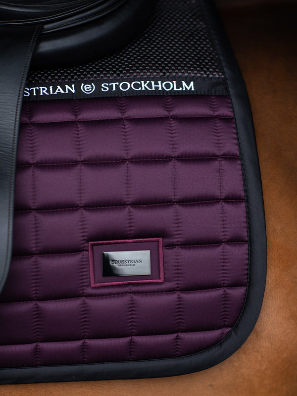 Equestrian Stockholm Black Raven Performance Jump Saddle Pad Bamboo Grip