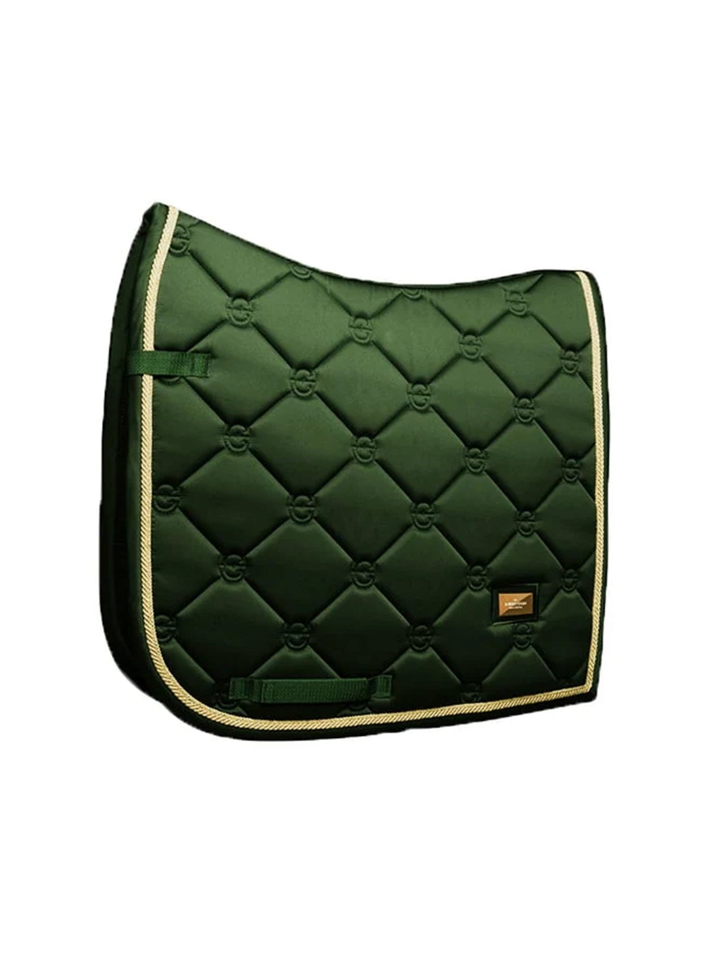 Equestrian Stockholm Luxury Forest Green Dressage Saddle Pad Quick-Dry Performance