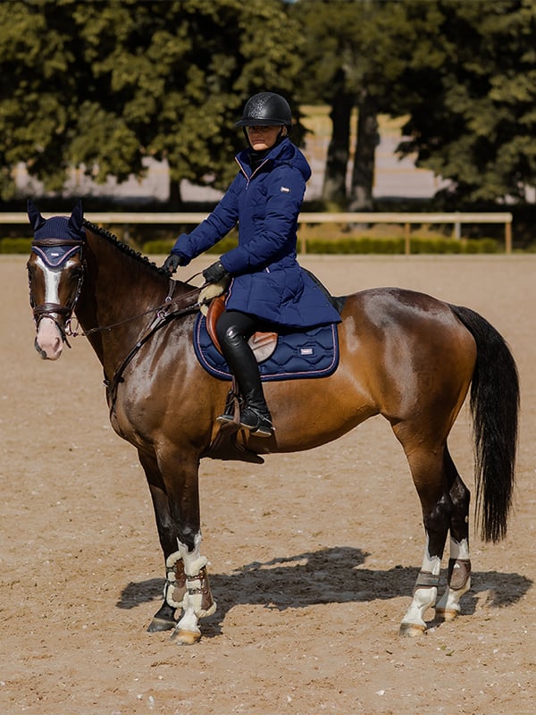 Luxurious Warm Equestrian Denali Winter Riding Jacket Lagoon Blush