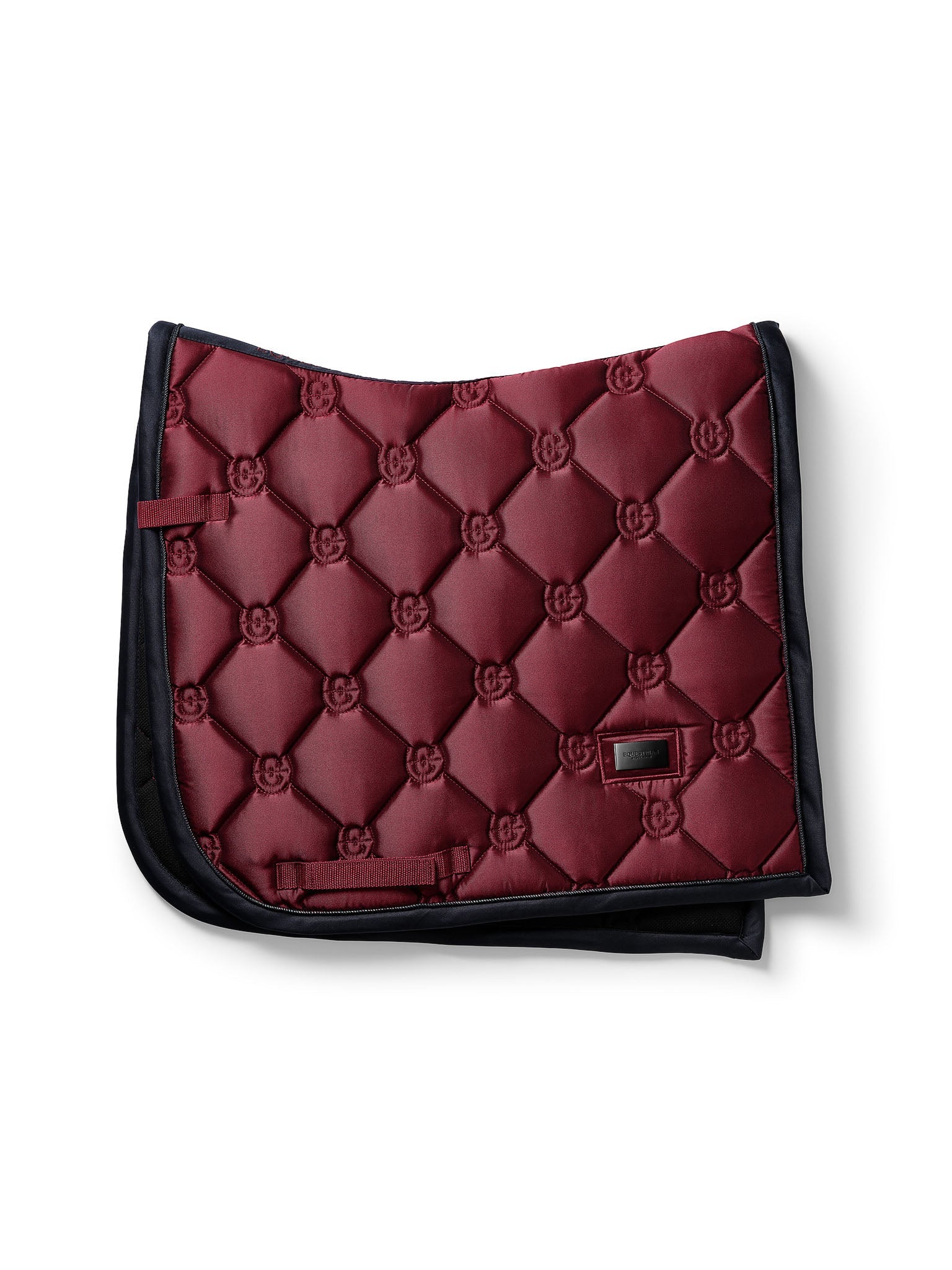 Elegant Twill Dressage Saddle Pad Luxe Deep Red High IQ Comfort