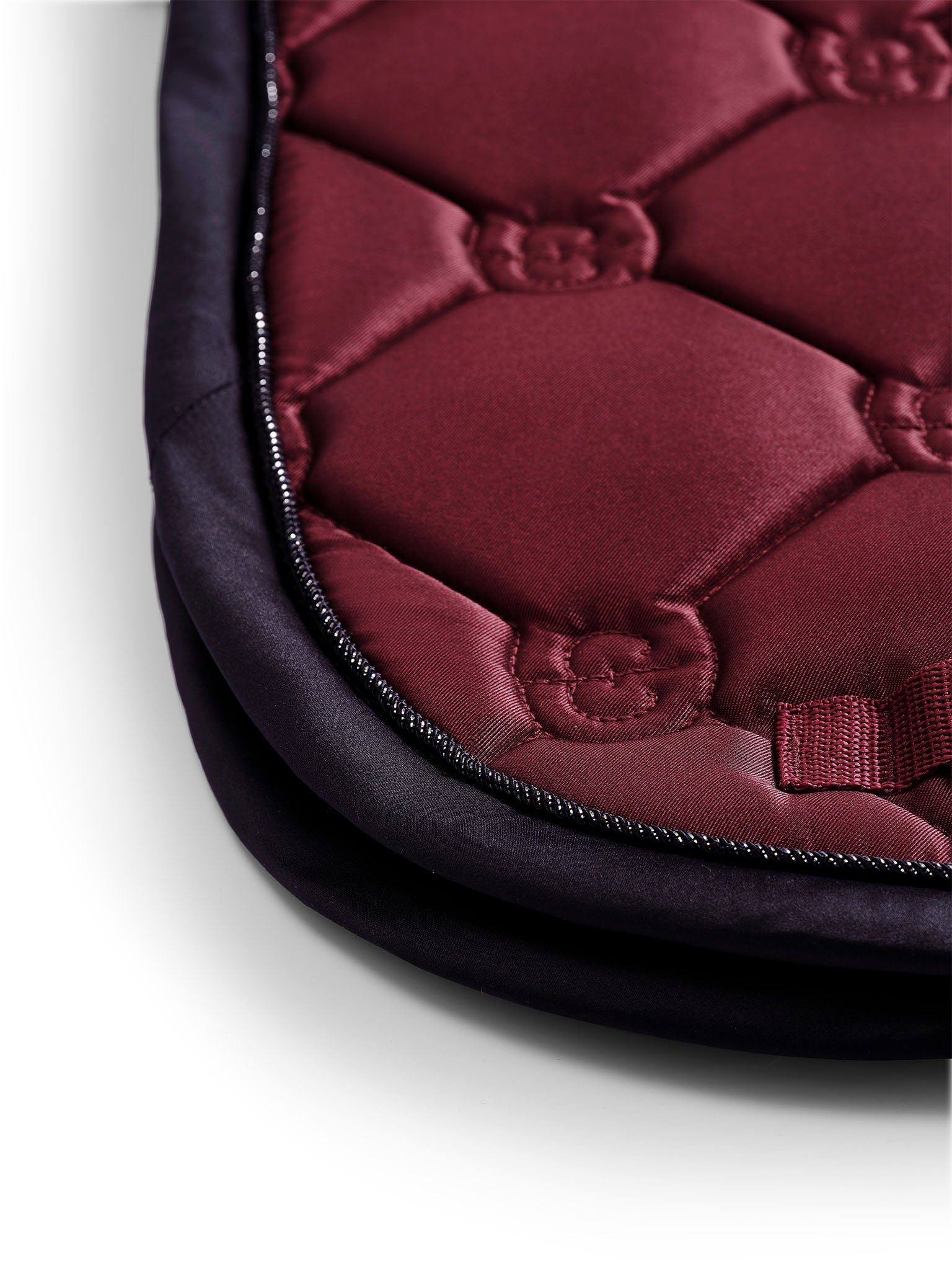 Elegant Twill Dressage Saddle Pad Luxe Deep Red High IQ Comfort