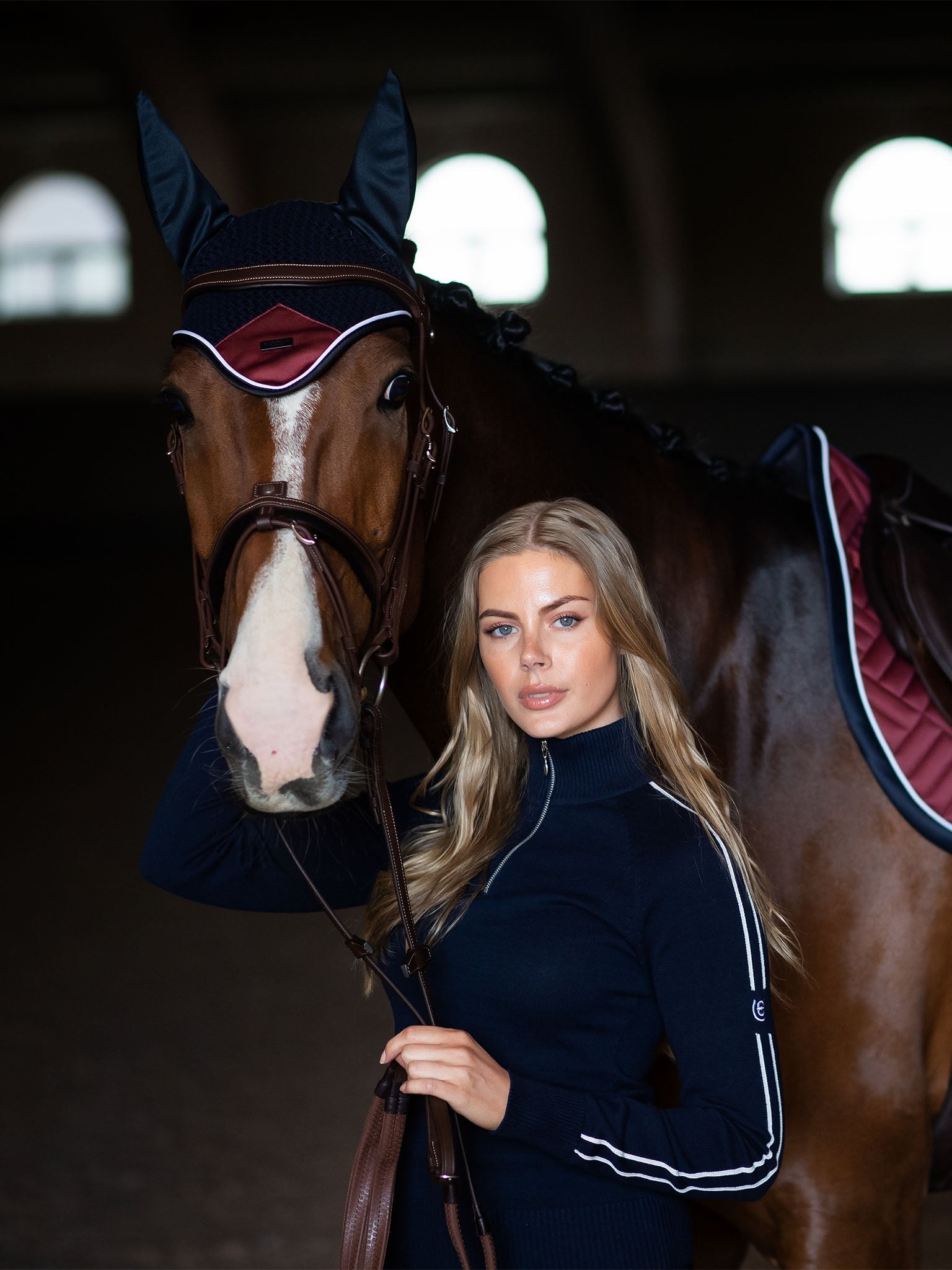 Modern Luxe Equestrian Ear Bonnet: Noise Reduction, Insect Protection, Comfort Fit