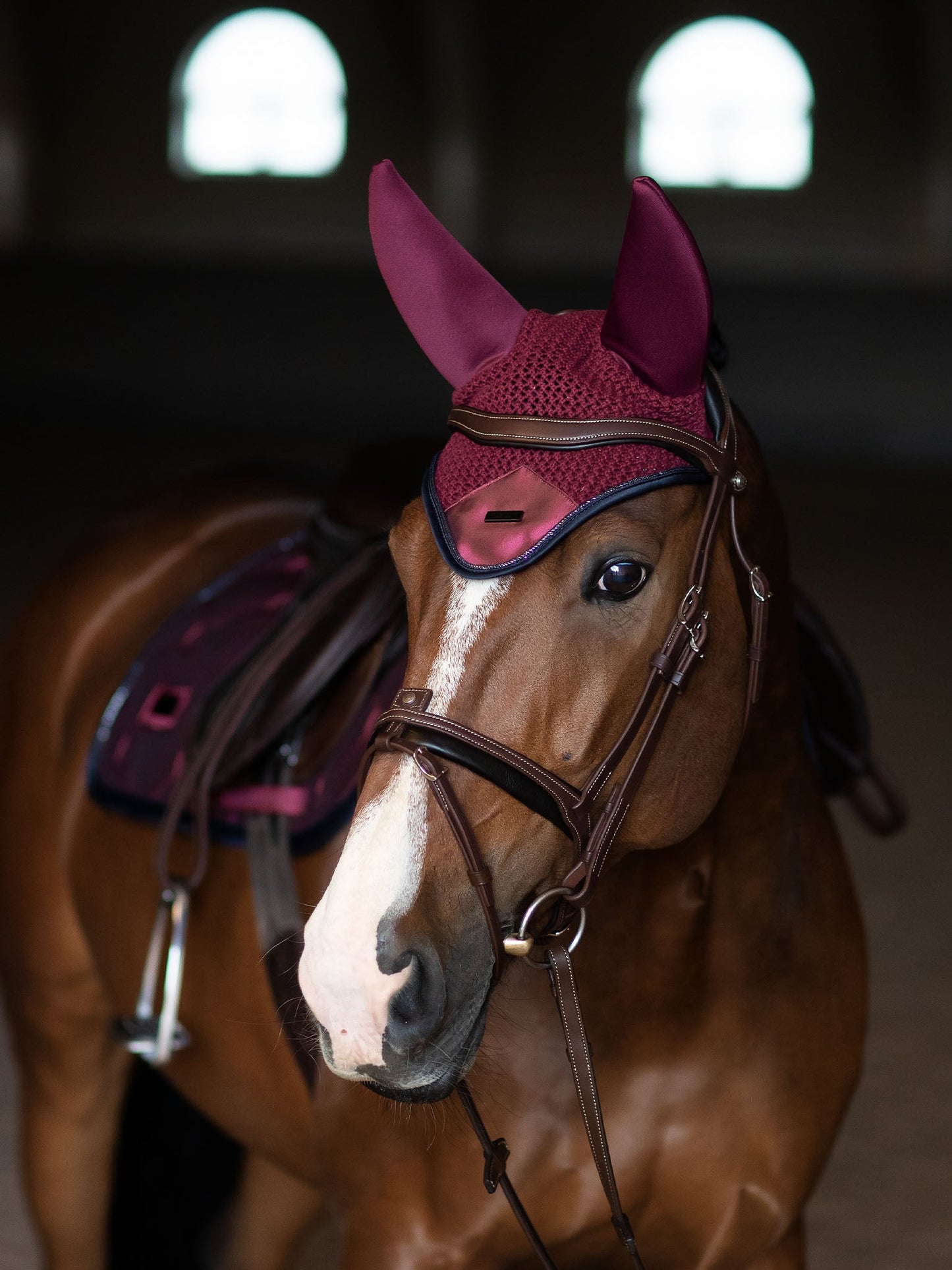 Luxe Twill Soundless Ear Bonnet: Noise Reduction, Comfort, Style for Horses