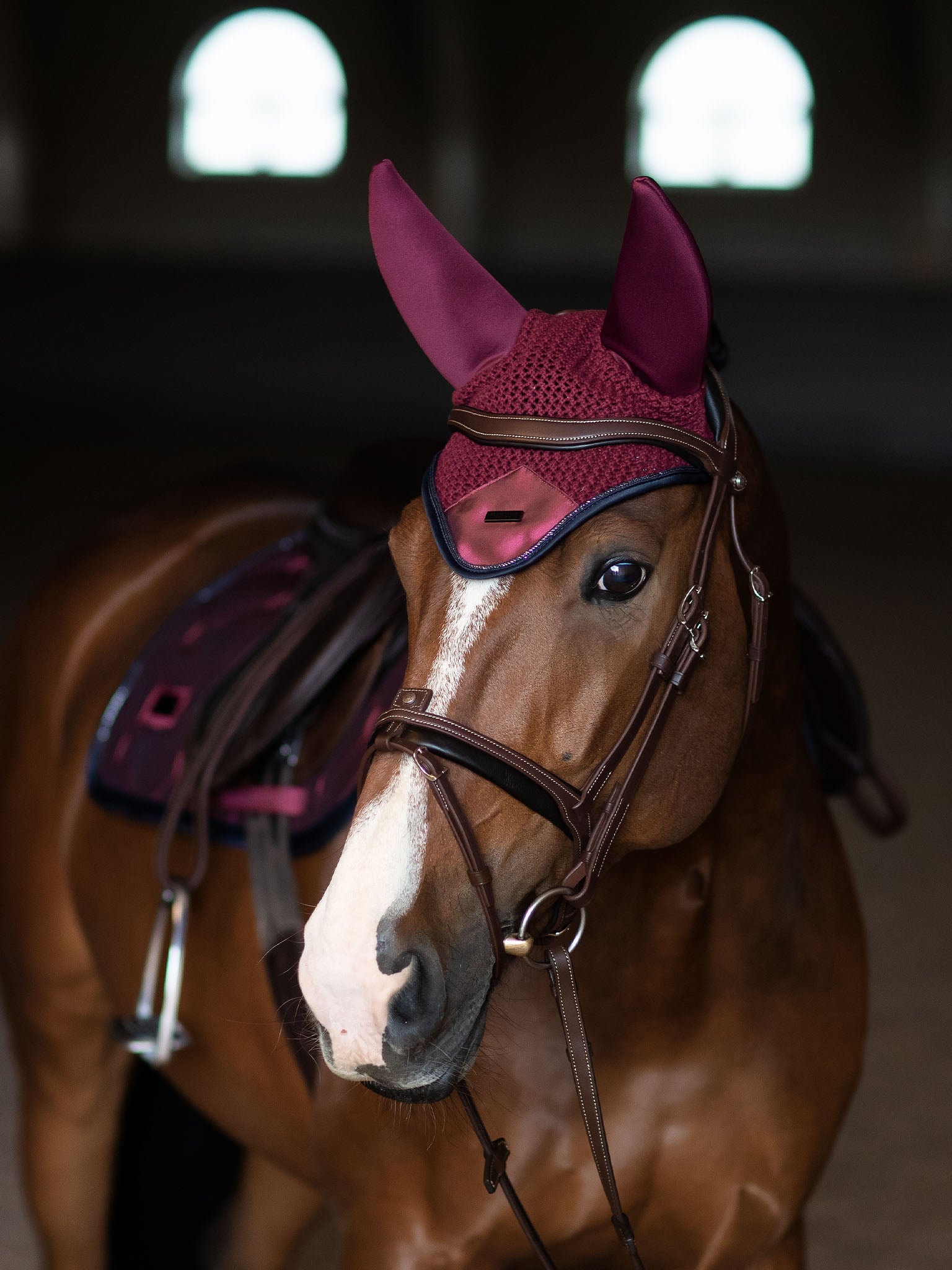 Luxe Twill Soundless Ear Bonnet: Noise Reduction, Comfort, Style for Horses