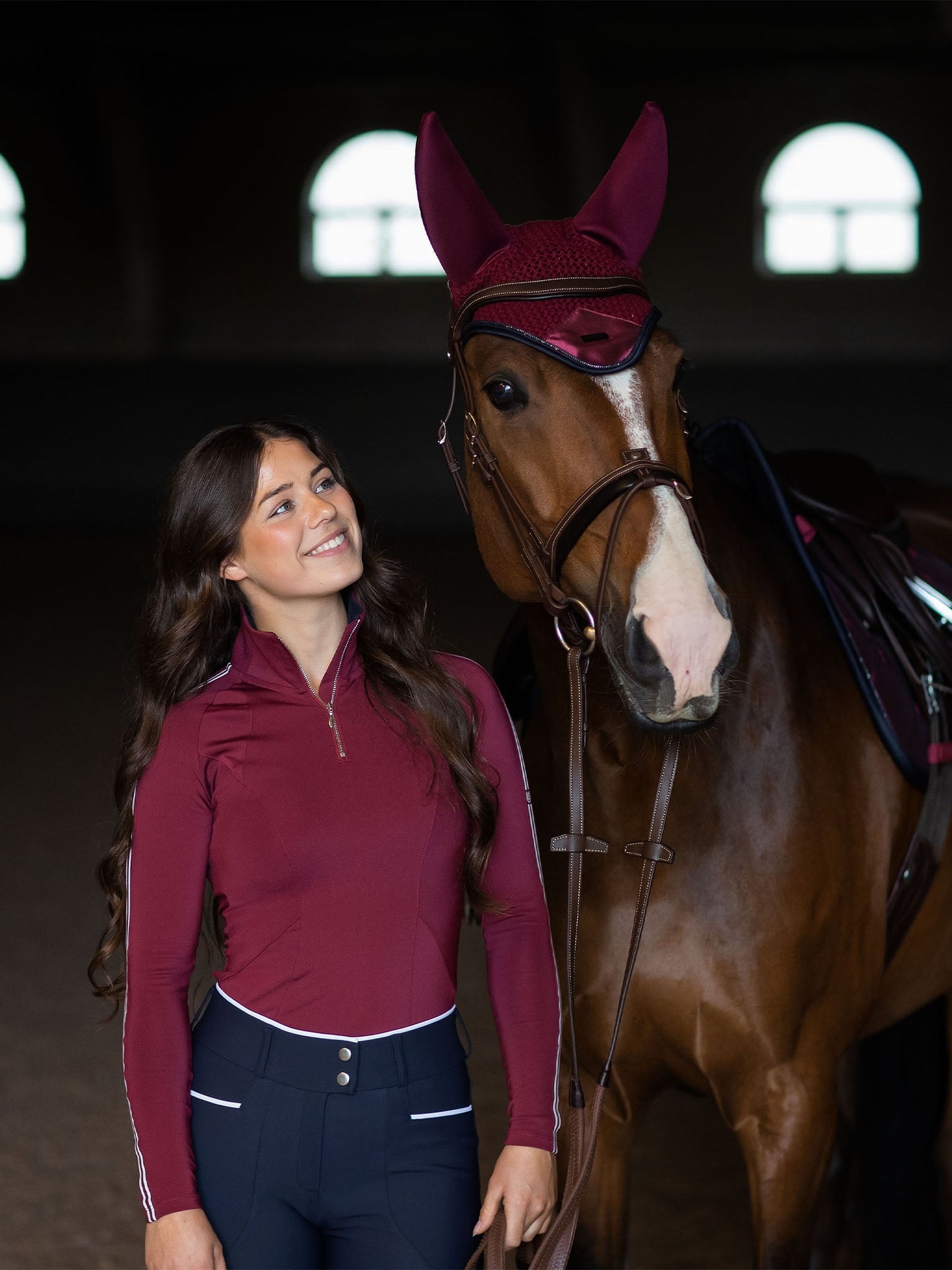Luxe Twill Soundless Ear Bonnet: Noise Reduction, Comfort, Style for Horses
