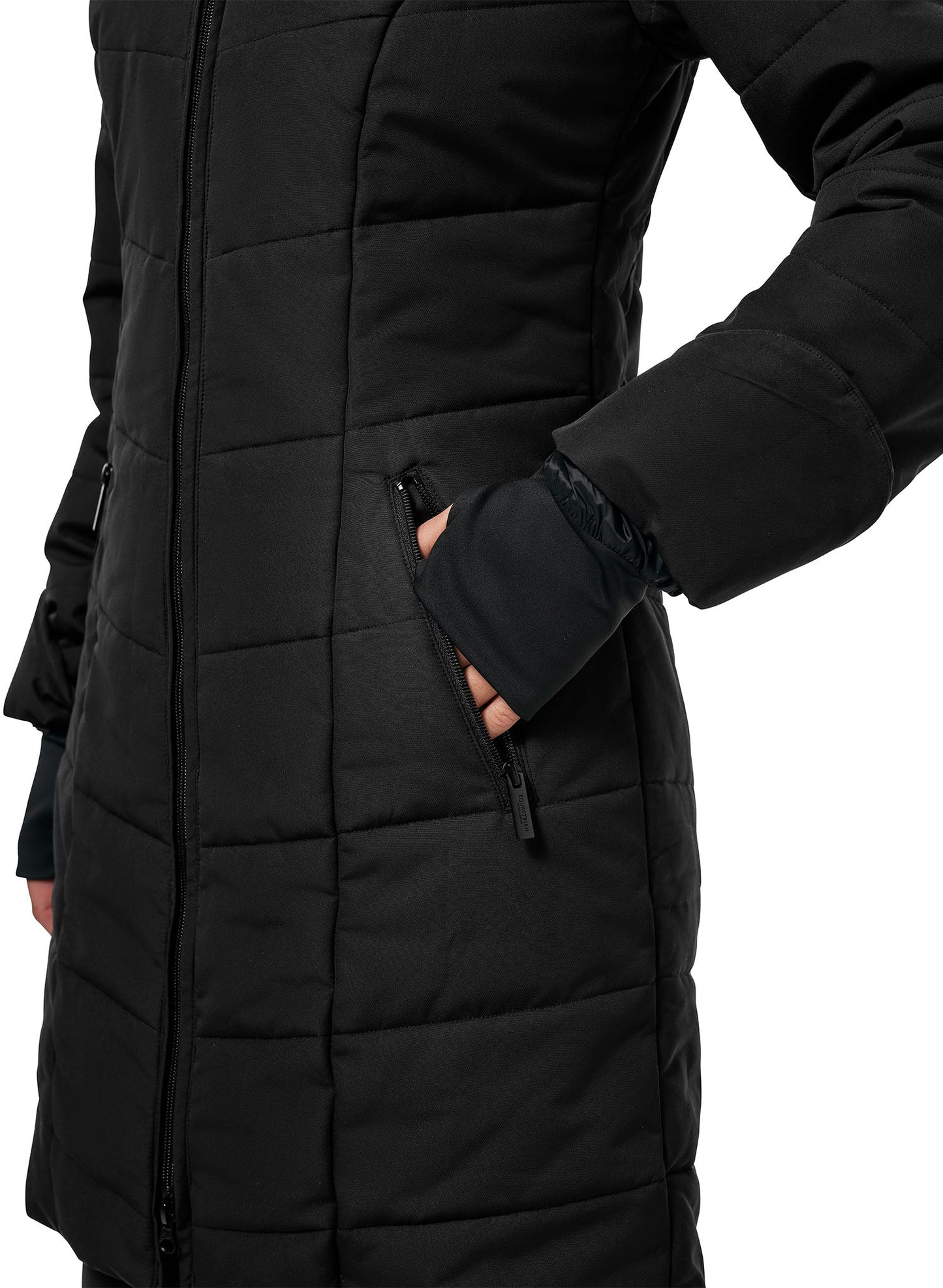 Denali Black Mocha Winter Riding Jacket – Warm, Breathable, Vegan, Durable