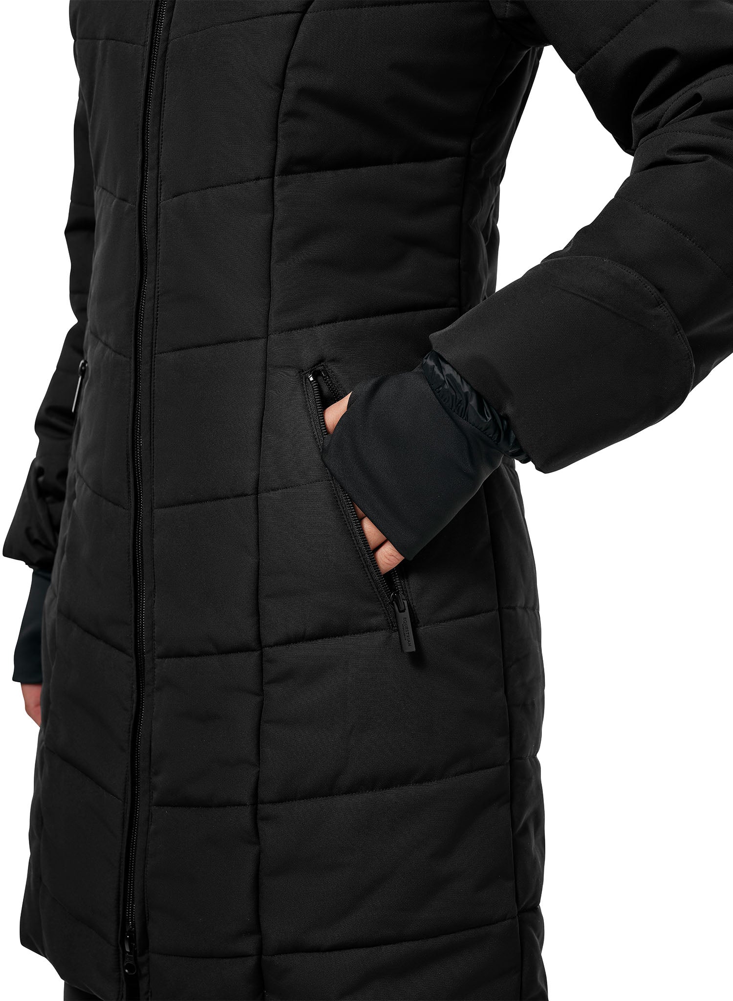 Denali Black Mocha Winter Riding Jacket – Warm, Breathable, Vegan, Durable
