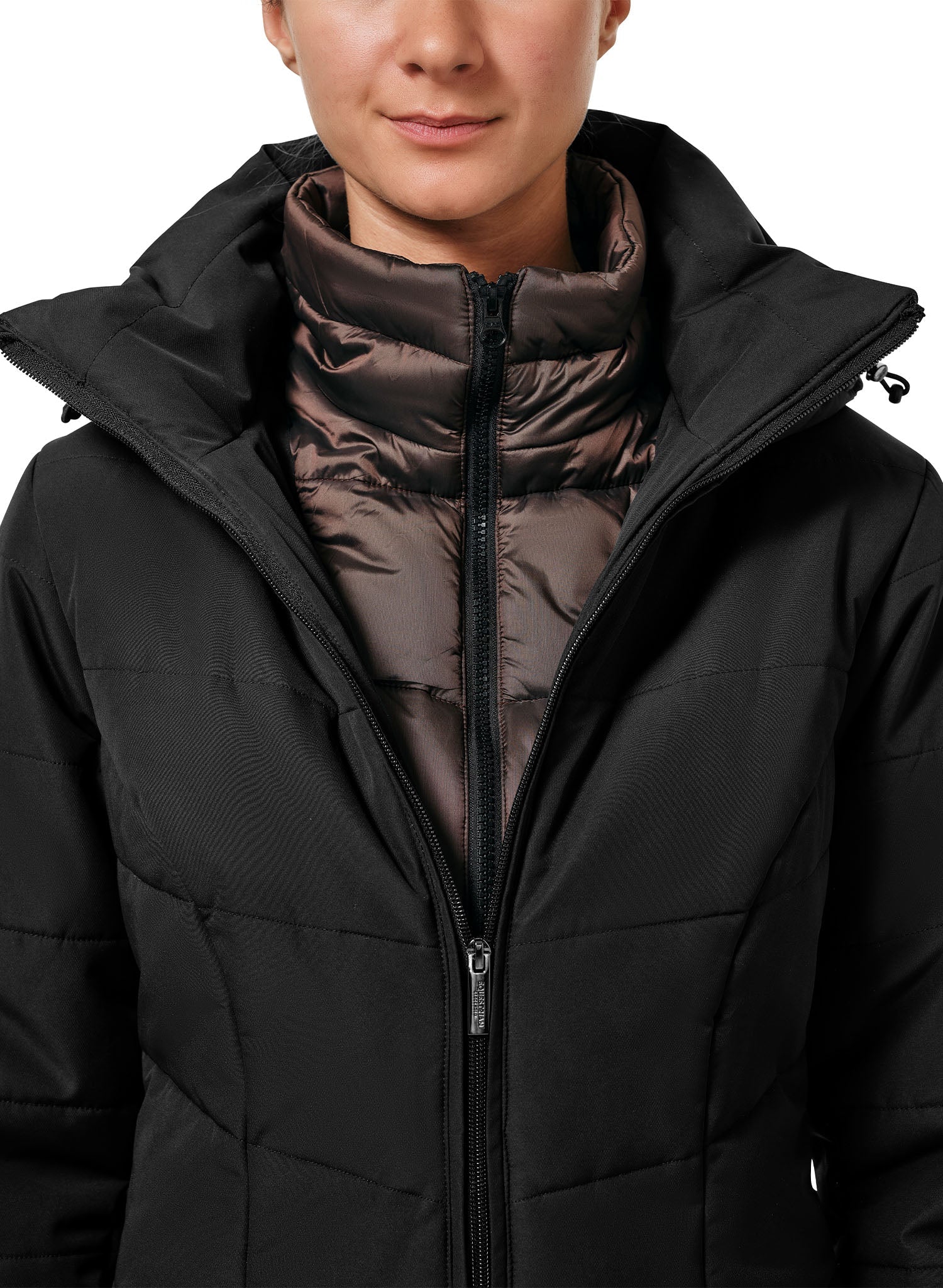 Denali Black Mocha Winter Riding Jacket – Warm, Breathable, Vegan, Durable