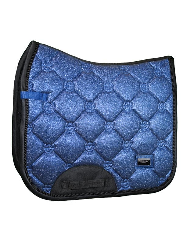 Elegant Polar Night Glimmer Dressage Saddle Pad: Quick Dry, Moisture-Wicking Comfort
