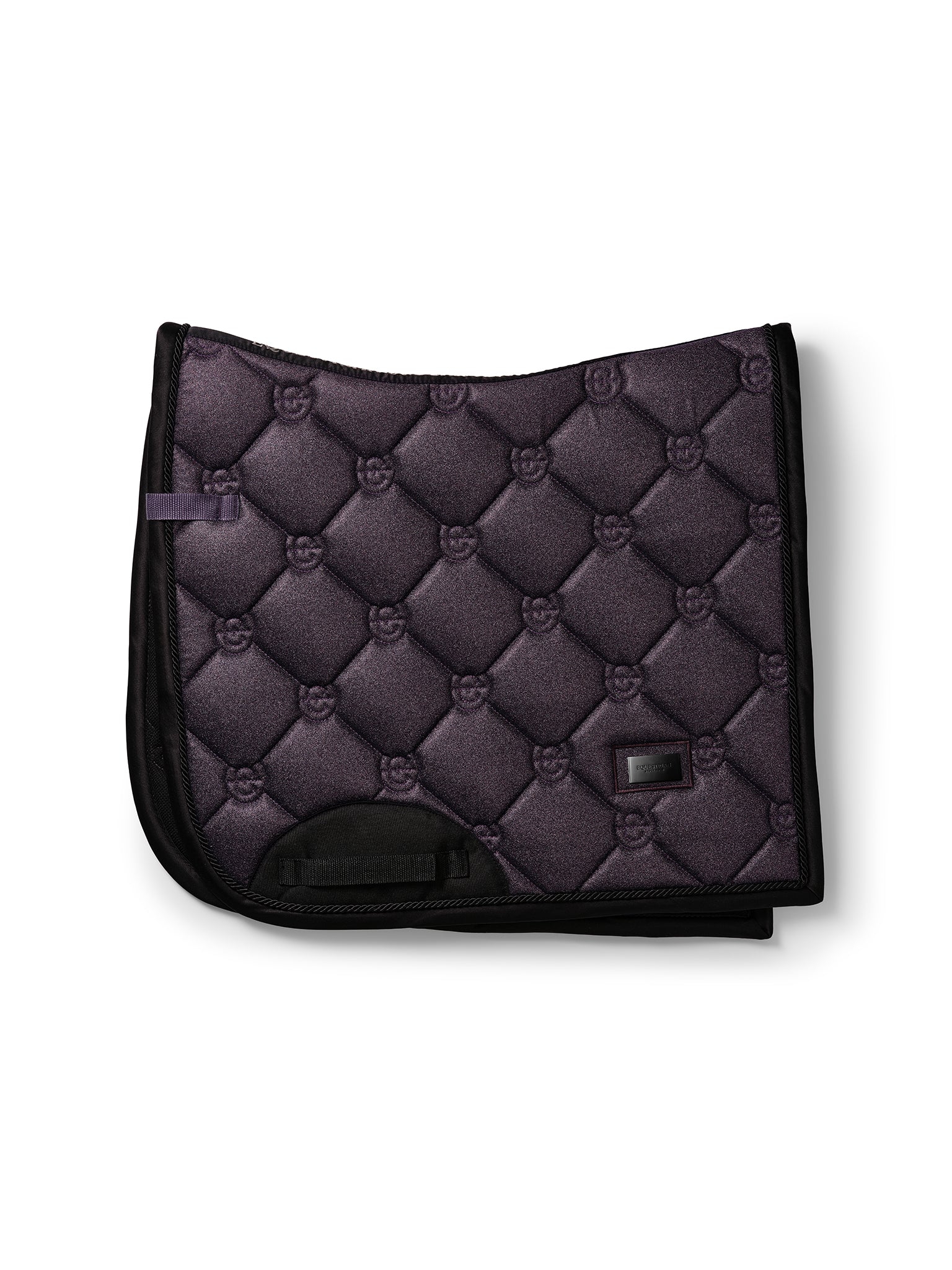 Purple Glimmer Dressage Saddle Pad: Elegant, Quick-Dry, Moisture-Wicking Performance