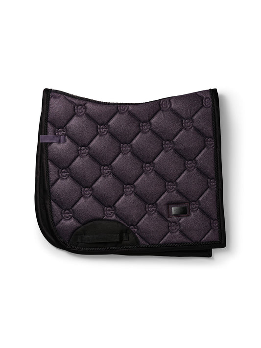 Purple Glimmer Dressage Saddle Pad: Elegant, Quick-Dry, Moisture-Wicking Performance