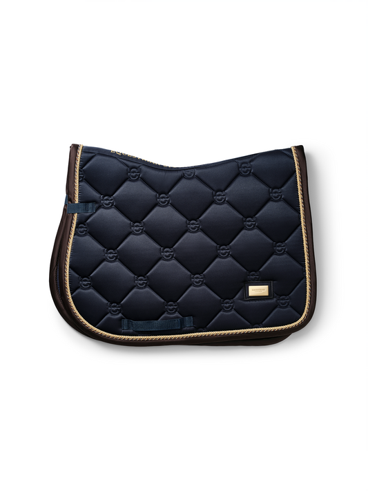 Equestrian Stockholm Royal Classic Navy Glossy Breathable Jump Saddle Pad