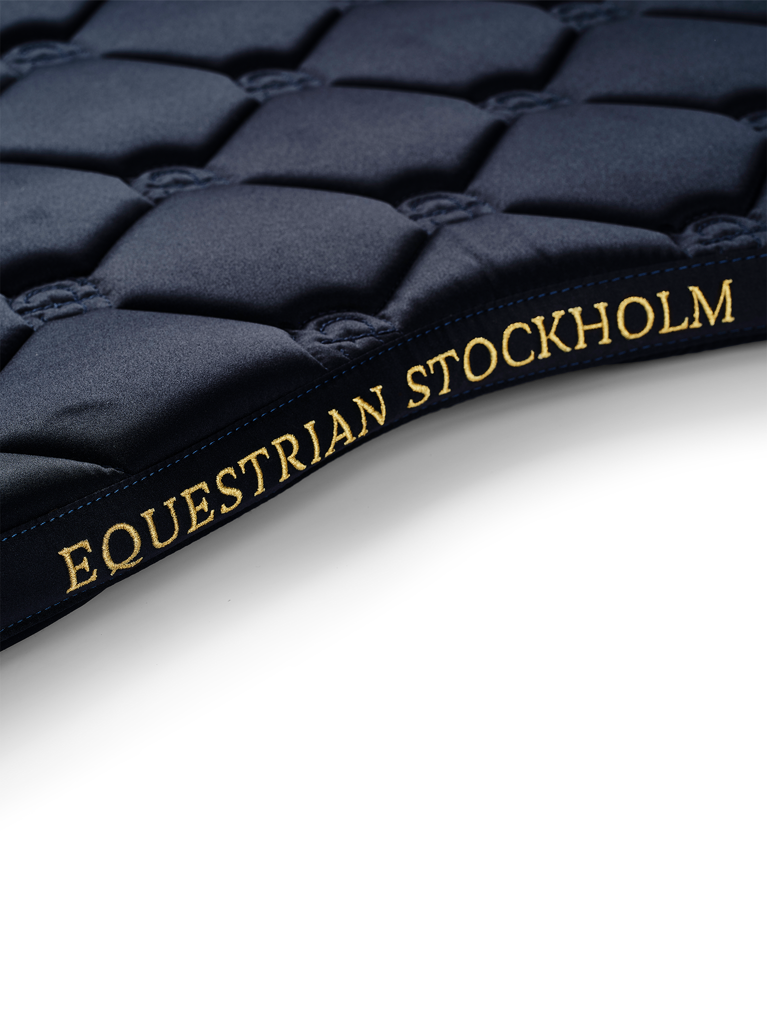Equestrian Stockholm Royal Classic Navy Glossy Breathable Jump Saddle Pad